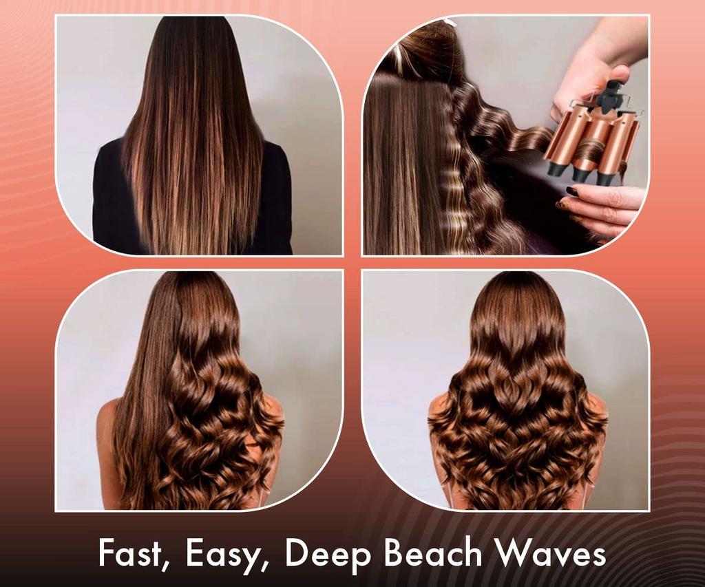 Urban Yog 3kulmová kulma pro dámský účes | Hřídele s dvojitým keramickým povrchem | Okamžité nahřátí