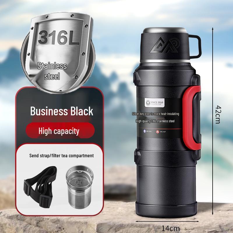 Extra velká venkovní 316 nerezová izolovaná cestovní termoska