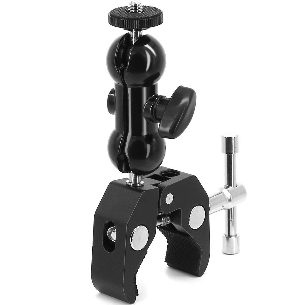 Universal Magic Arm Set with Double Ball Head and Pea Clip Monitor Bracket