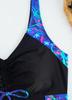 2026 Tankini Set Stampato Stiloso Taglie Forti Stile Europeo e Americano con Pantaloncini