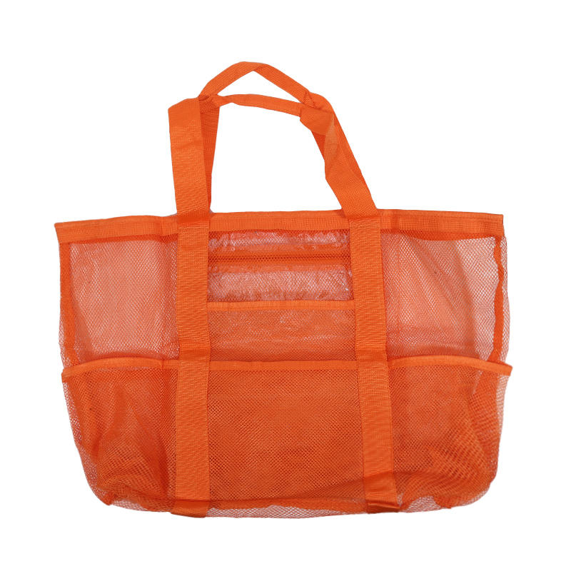 Genți de Plajă pentru Femei Călătorii de Vară Geantă Tote din Plasă cu Buzunar Interior Mare Geantă de Umăr Împletită Rezistentă la Nisip