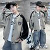 Jungen Frühling und Herbst Sport Baseball Uniform Jacke Frühling und Herbst Große Kinder Westlicher Stil Cool und Gutaussehend Lässiges Oberteil