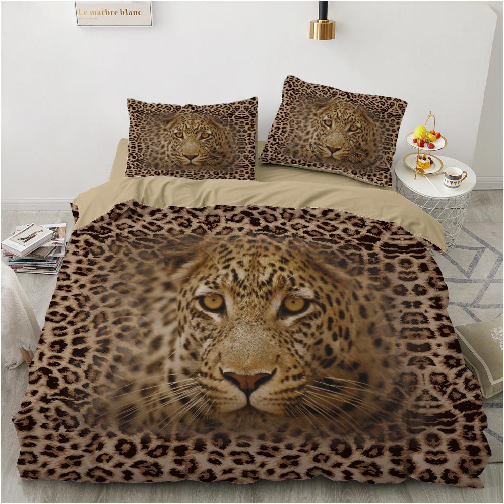 

Comforter Luxury 3D Bedding Set Europe Queen King Double Comfortable Blanket/ Bed Set Animal Tiger Comforter (quilt)-EU Single(135*200cm)3pcs