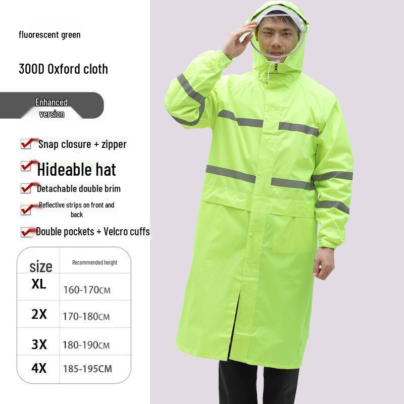 Unisex Reflective Waterproof Rain Jumpsuit for Safety and Outdoor Activities