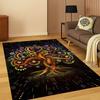 Tree of Life Nordic Mythology Yggdrasil Nature Cartoon Carpet Rug for Bedroom Living Room Sofa Doormat Home Decor,Non-slip Kid