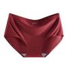 Women's Ice Silk Underwear Seamless Underwear One-piece Underwear Breathable Mid Waist Sexy Women's Underweartriangular Underwear Head