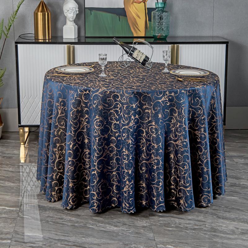 Round Table Tablecloth European Restaurant Hotel Table Tablecloth Tablecloth Decorative Table Mat Table Mat Cloth