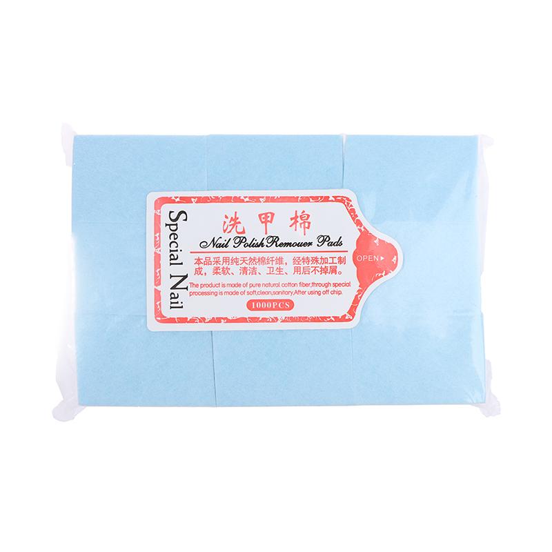 

630 шт. Акриловые УФ-гель типсы Хлопок Средство для снятия лака Очищающие салфетки Безворсовые синий