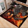 Fiery Dragon Artwork Office Rug Chair Mat, Entryway Carpet, Suitable for Front Door, Bedroom, Living Room, Desk, Holiday Gift
