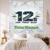 Seattle Seahawks Custom Your Name Wall Decor Tapestry Art For Pet Memorial Birthdaywedding Party Backdrop Family Gift