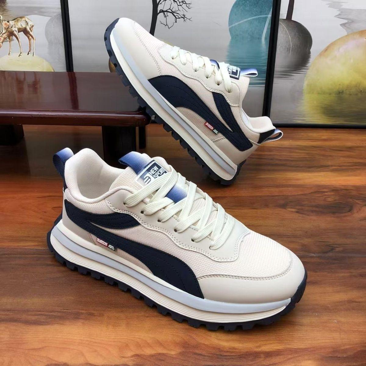 

Shoes men s shoes new foreign trade fashion trend thick-soled heightening sports shoes light, comfortable and non-slip casual Forrest Gump shoes 39 белый