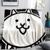 1PC THE BATTLE CATS Print Flannel Blanket, High quality Comfortable for All Seasons, Home Decor, Warmth and Comfort, Perfect for Christmas Gifts207