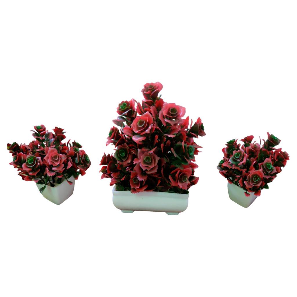 @ Artificial Flower Pot Red And Green Color For For Home Decoration M231 Zr775-60%Off