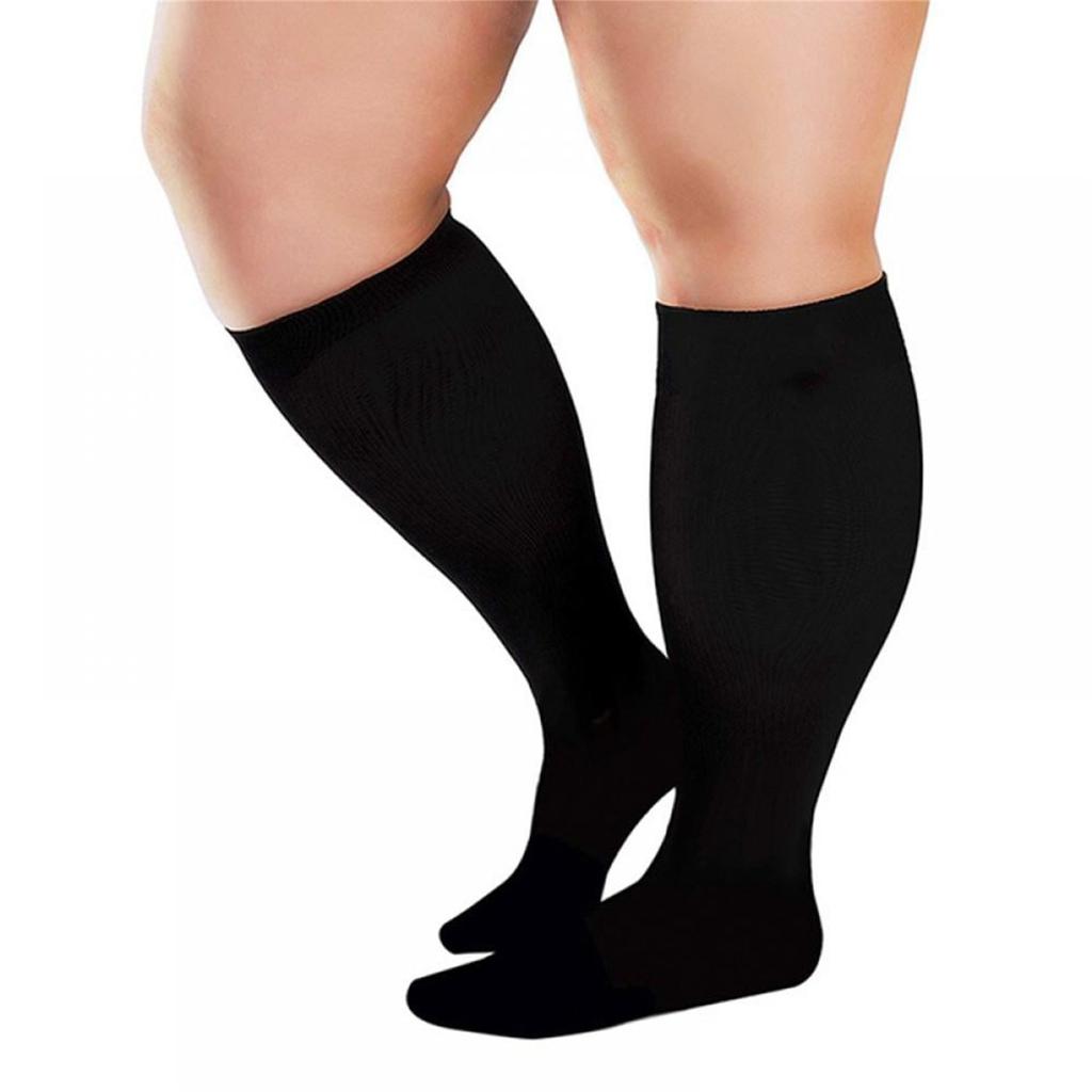 Plus Size Compression Socks for Men and Women Knee High Support Athletic Performance Socks for Running Recovery Circulation and Leg Fatigue Relief