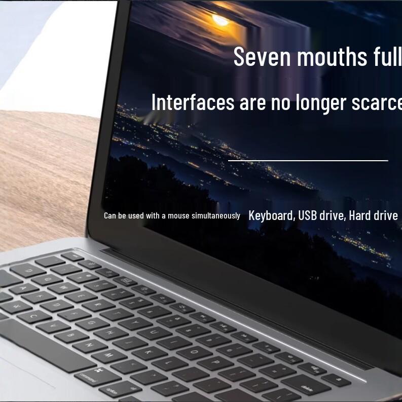 7-Port USB 3.0 Multi-Port Hub & Docking Station for Computer/Laptop