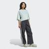 Adidas 3 Stripe Woven Parachute Pants Loose Fit Black  Iy7251 