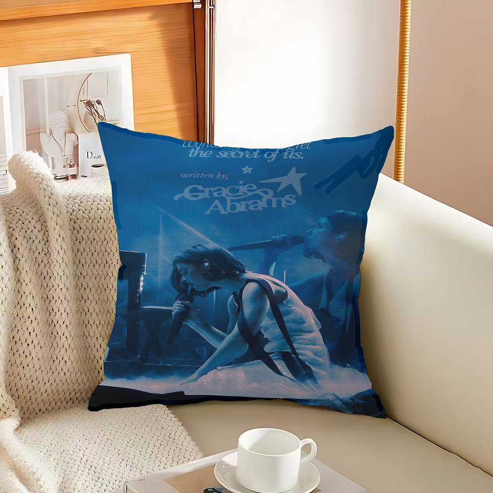 Gracie Abrams Hot Singer Cushion Cover Decorative Pillow Sofa Home Decor Case Pillow Cases