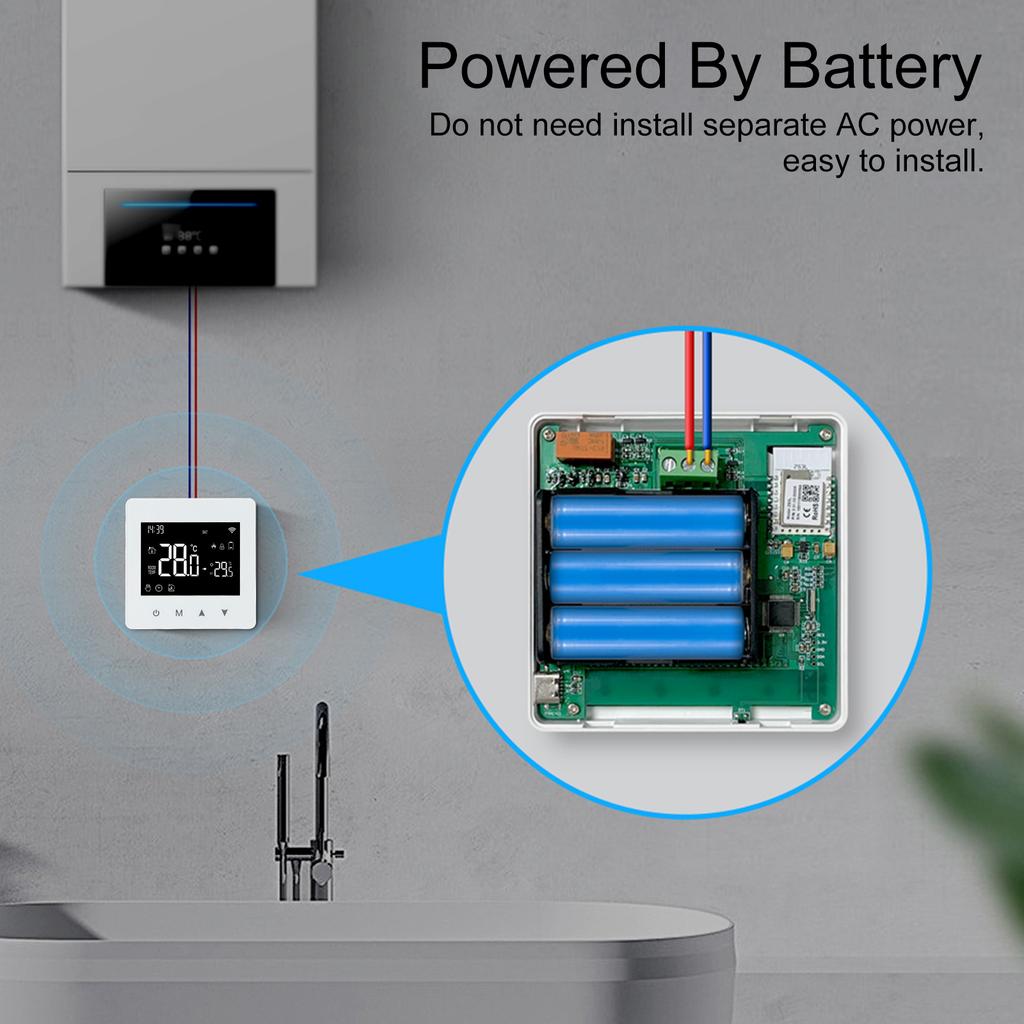 Weekly Programmable Smart Thermostat For Gas Boiler For Tuya WiFi