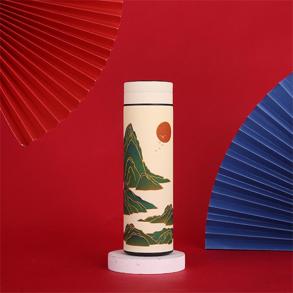 Smart Mug Tea Water Separation Classical Style Easy To Use Safety Thermos Cup Stainless Steel Thermos Bottle Intelligent Mug