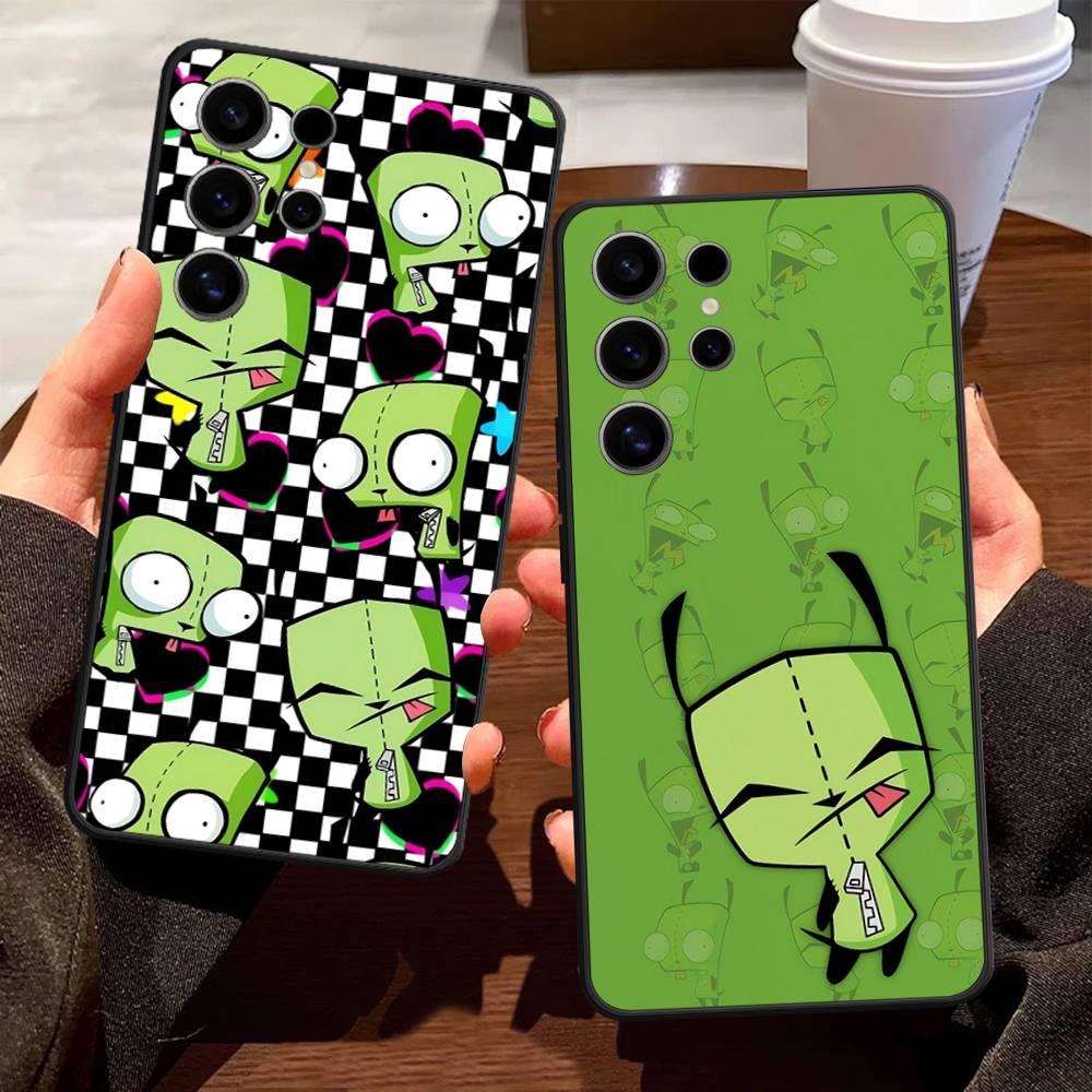 I-Invader Z-Zim Anime Case For Samsung Galaxy Case S25 S23 S22 S21 S30 S20 S10 Ultra Plus FE TPU Soft Cover