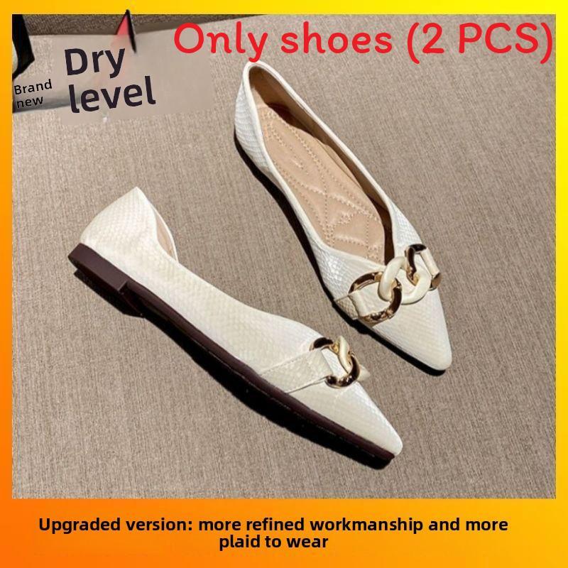 Style Ladies Flat Shoes With Breathable Pu Upper For Casual Daily Wear