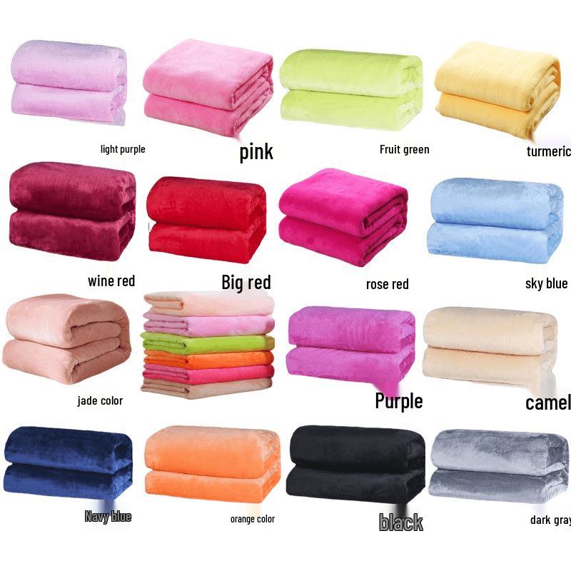 Premium Flannel Coral Fleece Blanket - Perfect for Gifts & Exhibitions