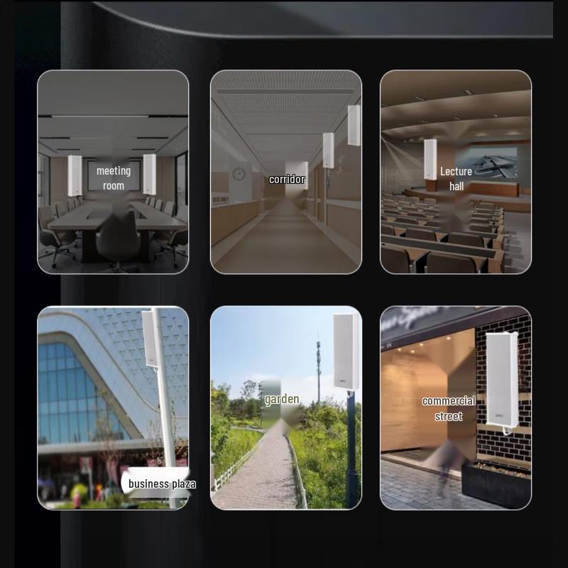 DAHA ABOLO Professional Conference Column Speaker System CN Plug (adapter Included)