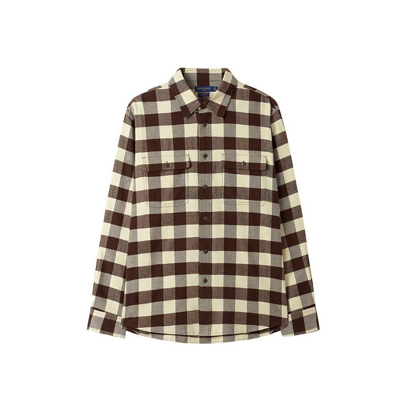 Teenie Weenie Men s Brushed Cotton Plaid Shirt L