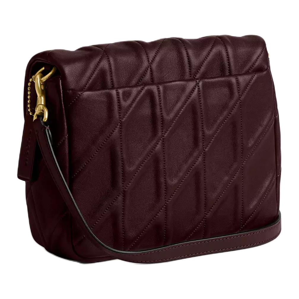 Coach Tabby 20 Metall-Logo-Schließe Napa-Leder Crossbody-Umhängetasche Kleine Damenhandtaschen Merlot CW629-B4MER
