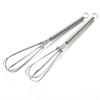 430 Stainless Steel Mini Whisk with Spring Handle - Small Egg Beater and Cream Whipper.