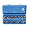 Socket Set - Bgs Technic - 16 Pieces - 8-24 Mm - Twelve-Point - Chrome-Vanadium Steel