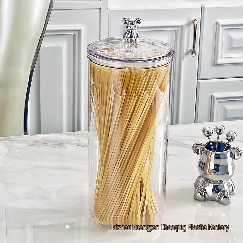 Silver Bear Airtight Food Storage Jars - Moisture-Proof for Kitchen Grains & Dried Goods