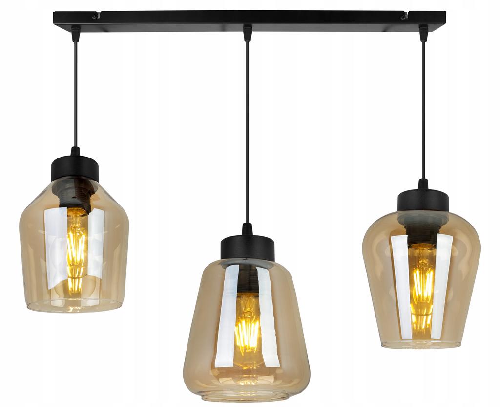 MODERNE ELEGANTE HÄNGELAMPE GLAS-SCHIRM