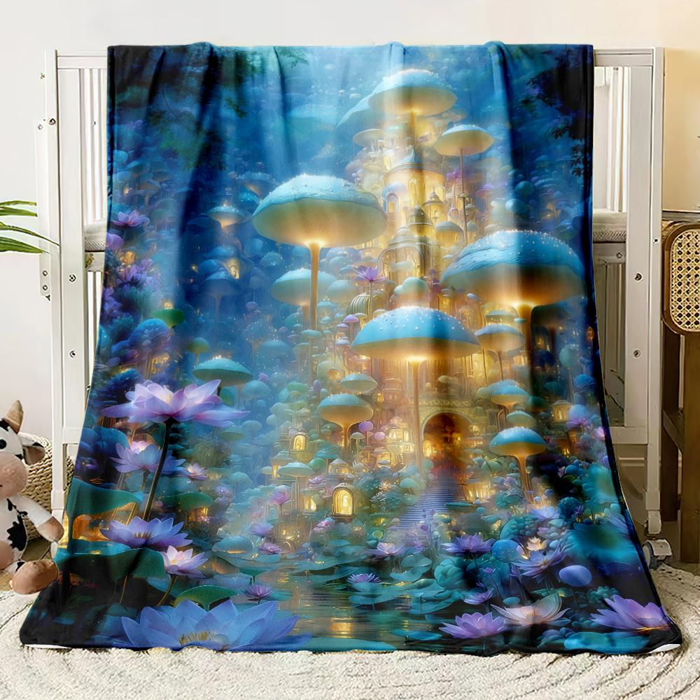 Dreamy Flannel Blanket Bedroom Blanket, Iving Room,sofa Blanket,student Nap,office Nap,camping Trip,children s Gift 130x150cm