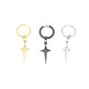 European and American Style Titanium Steel Round Studs - High-Grade Korean Fashion Pendant Earrings