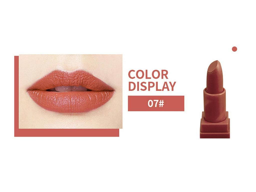Exclusive Cross-Border Matte Lipstick - Non-Stick, Moisturizing, Full Size