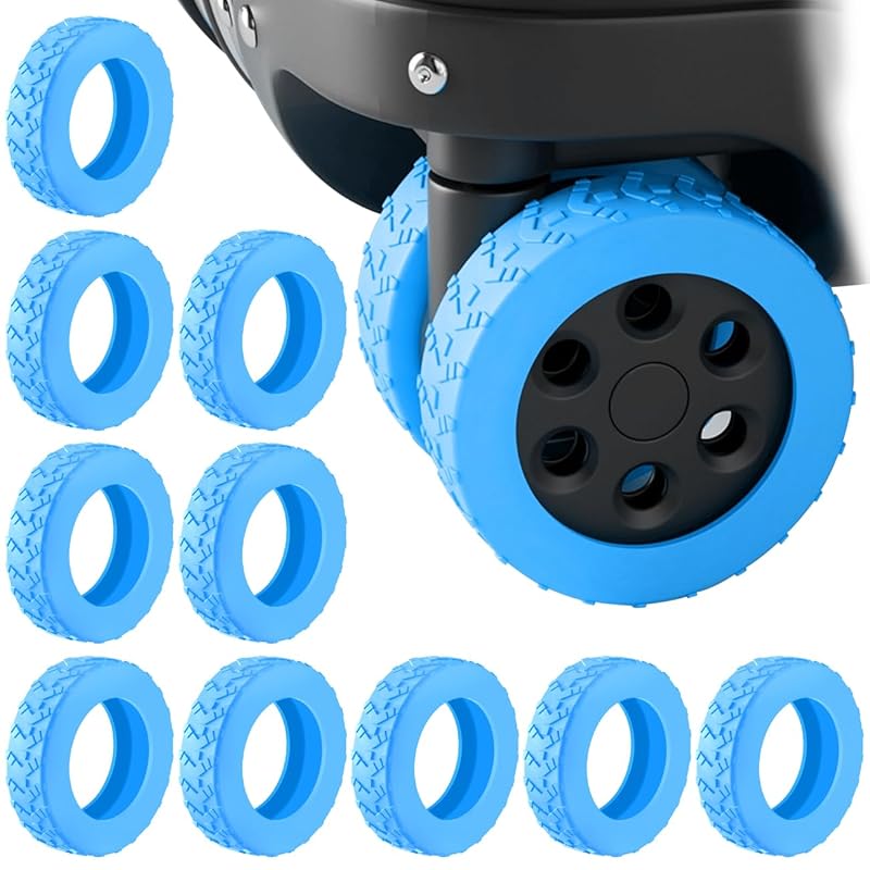 

[IUGGAN] caster cover suitcase tire cover 10pcs set carry case wheel cover carry bag wheel cover silicon Scratch prevention Quiet dirt Anti-rolling