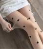 Letter Print Patterned Stockings - Breathable Spring/Summer Thin Pantyhose