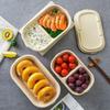 Eco-Friendly Rectangular Pulp Takeout Containers with Lids
