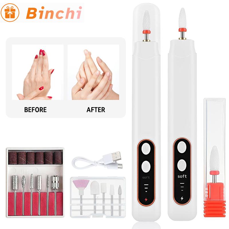 Electric Nail Polisher Drill Bits Professional Nails Grinding Polishing  Manicure Machine Dead Skin Removal Art Sanding File Pen