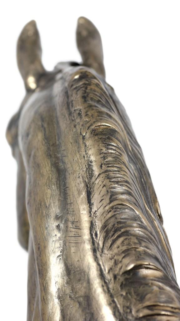 Australian Stock Horse - a Large Statuette with a Horse, a Bust On a Stone Base, a Prestigious Award In the Art-Dog Brand Competition.