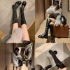 Retro thick-soled over-the-knee boots women's 2025 new thick-heeled heightened long boots look thin and wear high knight boots