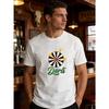 Darts Print Short Sleeve Breathable Summer Tee