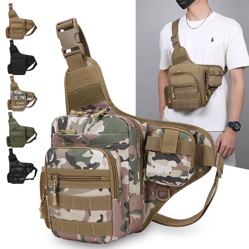Men's Tactical Crossbody Bag: Multi-functional Outdoor Shoulder Bag & Travel Chest Bag