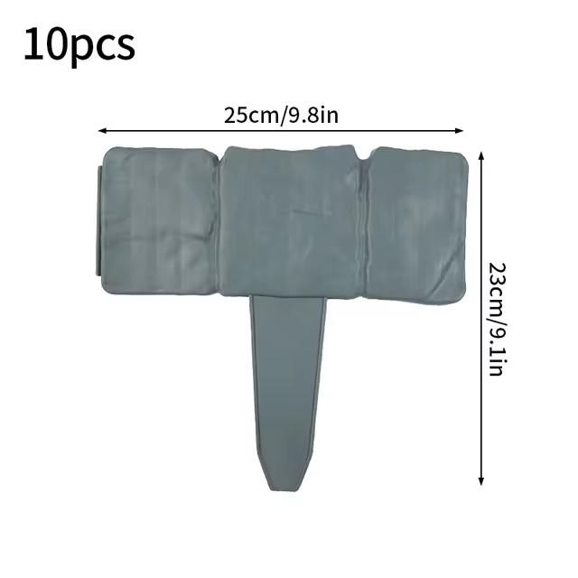 

10/4 шт., садовый искусственный камень, съемный пластиковый забор, разделитель, антикоррозионный вставной забор, декор для сада с травой A-10PCS