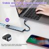 8 in 1 USB C To RJ45 Ethernet Multiports Hub with 4K HDMI,TF / SD Card Reader, USB-C, PD Charging, 2 USB-A for MacBook and More