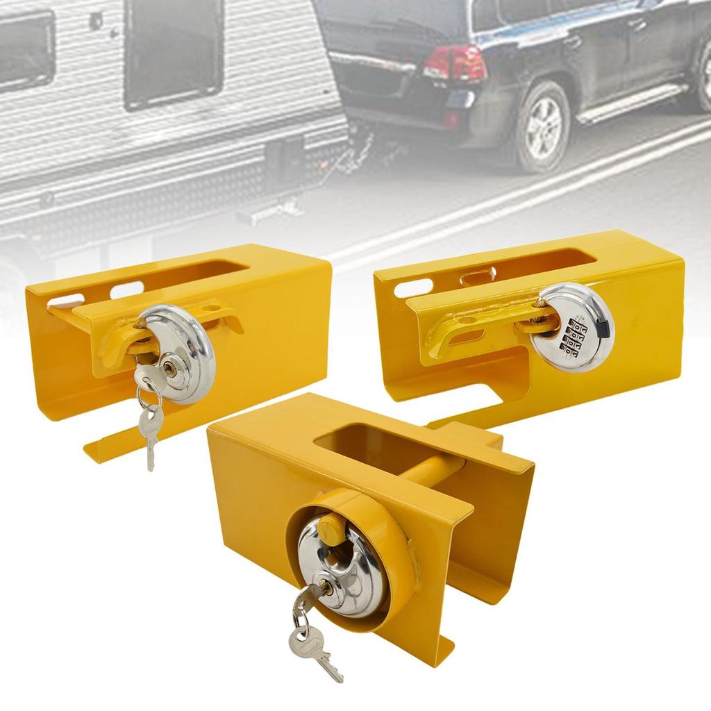 Heavy Duty Steel Trailer Hitch Lock Anti Theft Coupler Locking Pin for RV Truck Car Accessories