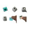 Keyboard Fidget Toy with LED Light Stress Relief Decompression Button Finger Clicker Sensory Toy Travel Office School Focus Aid Keyboard Keychain
