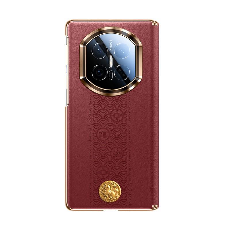 Luxury Electroplated PU Leather Case Mate X7 X6 X5 With Dual Hinge Protection Full Cover Anti-Slip Shockproof