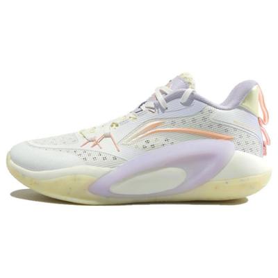 Li Ning Amorti Confortable, Résistantes à l'Usure Chaussures de Basketball Basses Homme Violet ABPS047-5